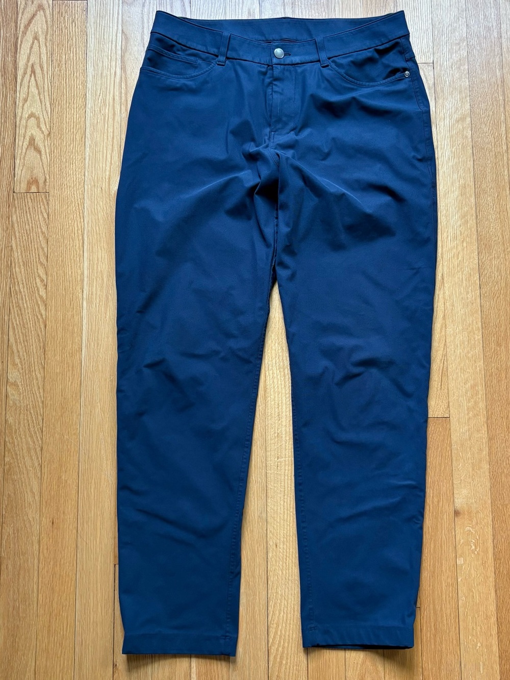 Lululemon Men’s ABC Classic-Fit Pant Warpstreme 32x32 Navy Blue READ
